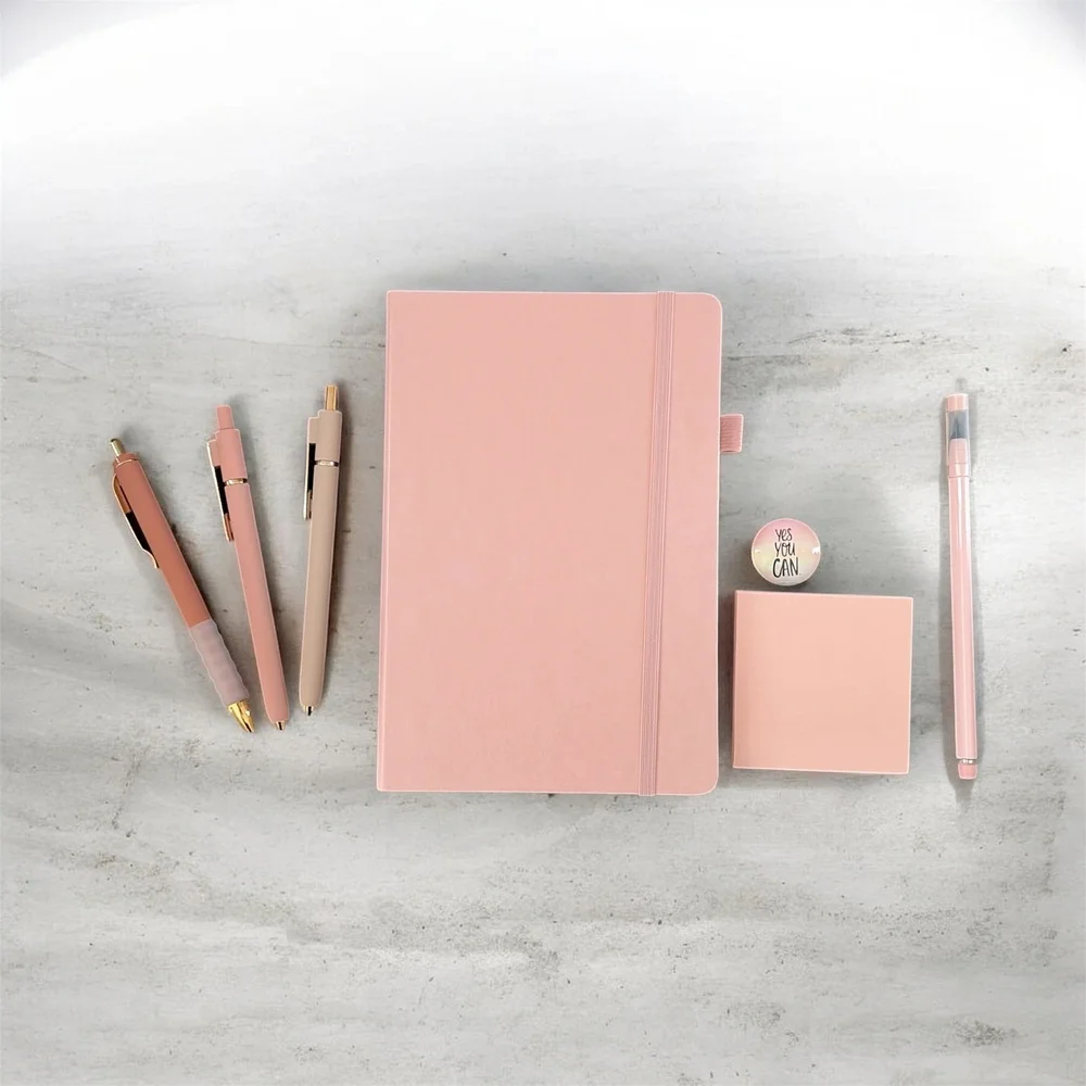 Pink Essential Aesthetic Stationery Gift Box - Color Curated Bundle